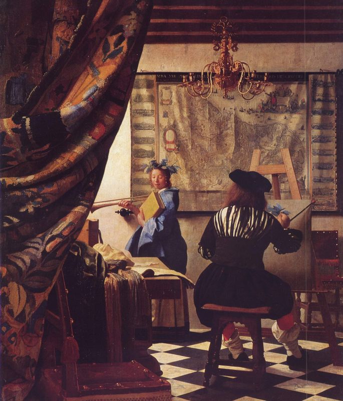 Nghệ thuật hội họa (hay Trong xưởng vẽ) - Johannes Vemeer (1668)